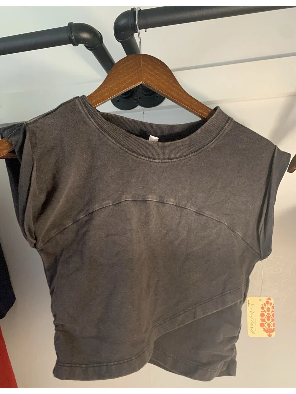 Free People Movement Hot Shot Crossover Top Black XS New with Tags